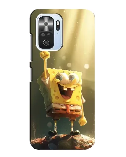 Чехол для Xiaomi POCO F3 с картинкой «Сияющий Спанч Боб» Чехол для Xiaomi POCO F3 с картинкой «Сияющий Спанч Боб»