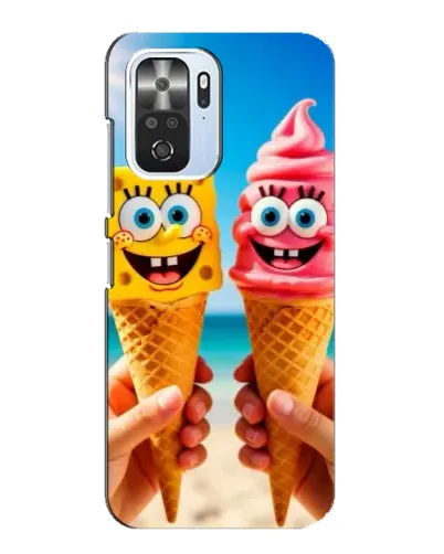 Чехол для Xiaomi POCO F3 с картинкой «Спанч Боб мороженое» Чехол для Xiaomi POCO F3 с картинкой «Спанч Боб мороженое»