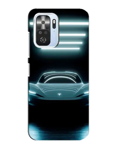 Чехол для Xiaomi POCO F3 с картинкой «Tesla в неоне» Чехол для Xiaomi POCO F3 с картинкой «Tesla в неоне»