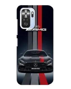 Чехол для Xiaomi POCO F3 с картинкой «Mercedes — белый карбон»