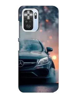 Чехол для Xiaomi POCO F3 с картинкой «Mercedes — ночной город»