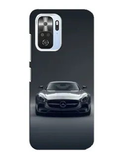 Чехол для Xiaomi POCO F3 с картинкой «Mercedes на черном»