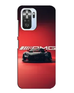 Чехол для Xiaomi POCO F3 с картинкой «Mercedes AMG — красная линия»