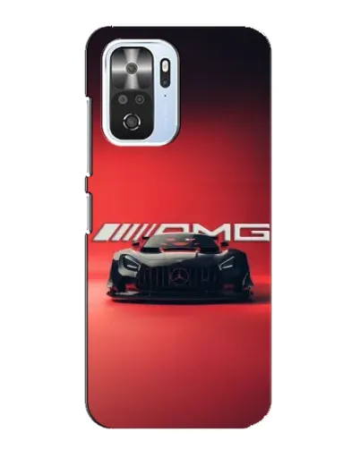 Чехол для Xiaomi POCO F3 с картинкой «Mercedes AMG — красная линия»