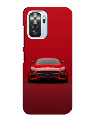 Чехол для Xiaomi POCO F3 с картинкой «Красный Mercedes AMG»