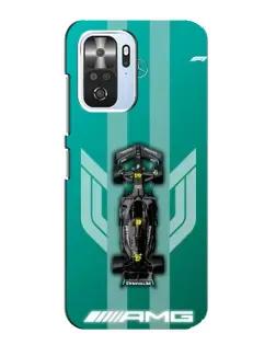 Чехол для Xiaomi POCO F3 с картинкой «Mercedes AMG Petronas»