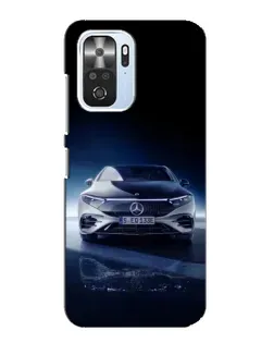 Чехол для Xiaomi POCO F3 с картинкой «Ночной Mercedes EQ»