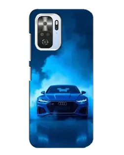 Чехол для Xiaomi POCO F3 с картинкой «Audi — голубая энергия» Чехол для Xiaomi POCO F3 с картинкой «Audi — голубая энергия»