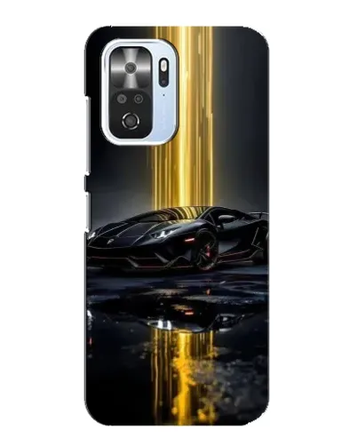 Чехол для Xiaomi POCO F3 с картинкой «Ночной Lamborghini драйв»