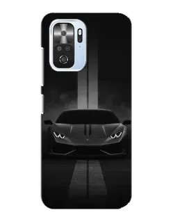 Чехол для Xiaomi POCO F3 с картинкой «Lamborghini симметрия дорог»