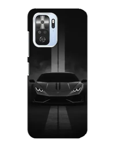 Чехол для Xiaomi POCO F3 с картинкой «Lamborghini симметрия дорог»