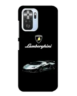 Чехол для Xiaomi POCO F3 с картинкой «Логотип Lamborghini классика»