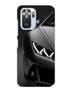 Чехол для Xiaomi POCO F3 с картинкой «Lamborghini фары детализация»