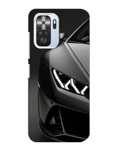 Чехол для Xiaomi POCO F3 с картинкой «Lamborghini фары детализация»