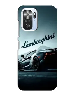 Чехол для Xiaomi POCO F3 с картинкой «Классическая надпись Lamborghini»