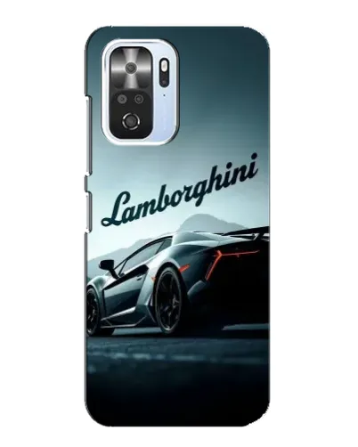 Чехол для Xiaomi POCO F3 с картинкой «Классическая надпись Lamborghini»