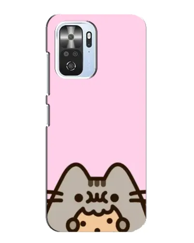 Чехол для Xiaomi POCO F3 с картинкой «Pusheen и печенье»