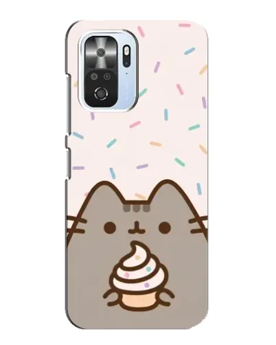 Чехол для Xiaomi POCO F3 с картинкой «Пушин с кексом»