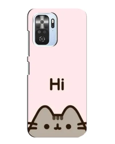 Чехол для Xiaomi POCO F3 с картинкой «Пушин говорит Hi»