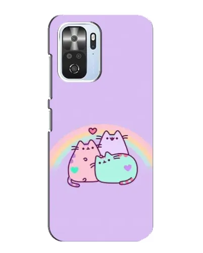 Чехол для Xiaomi POCO F3 с картинкой «Радужные Пушины»