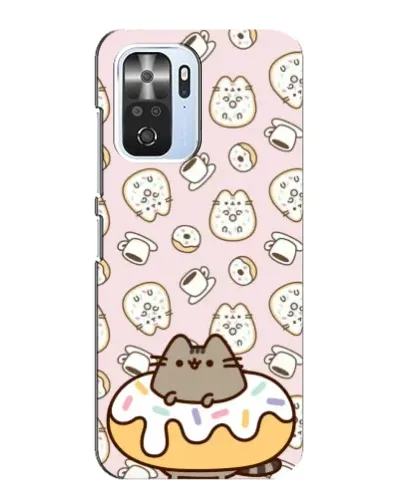 Чехол для Xiaomi POCO F3 с картинкой «Пушин на пончике»