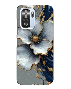 Чехол для Xiaomi POCO F3 с картинкой «Белый цветок и золотой флюид» Чехол для Xiaomi POCO F3 с картинкой «Белый цветок и золотой флюид»