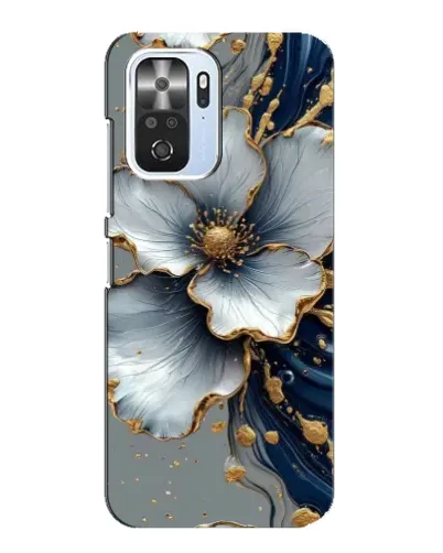 Чехол для Xiaomi POCO F3 с картинкой «Белый цветок и золотой флюид» Чехол для Xiaomi POCO F3 с картинкой «Белый цветок и золотой флюид»