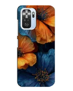 Чехол для Xiaomi POCO F3 с картинкой «Яркая сине-оранжевая флора» Чехол для Xiaomi POCO F3 с картинкой «Яркая сине-оранжевая флора»