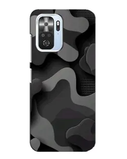 Чехол для Xiaomi POCO F3 с картинкой «Темный абстрактный камуфляж»