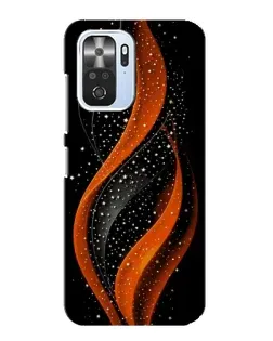 Чехол для Xiaomi POCO F3 с картинкой «Огненная звездная волна»