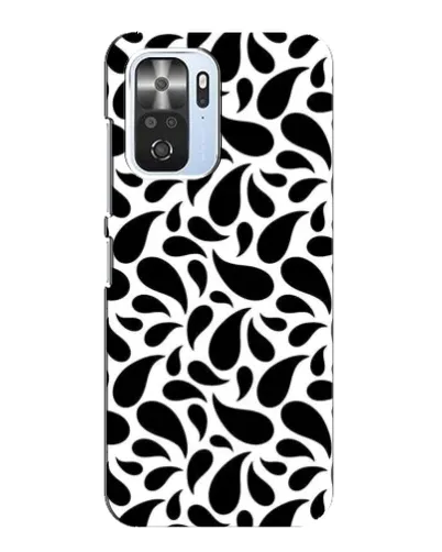 Чехол для Xiaomi POCO F3 с картинкой «Контрастные черные капли»