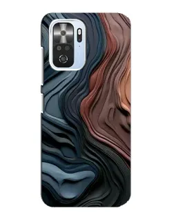 Чехол для Xiaomi POCO F3 с картинкой «Цветные волны каньона»