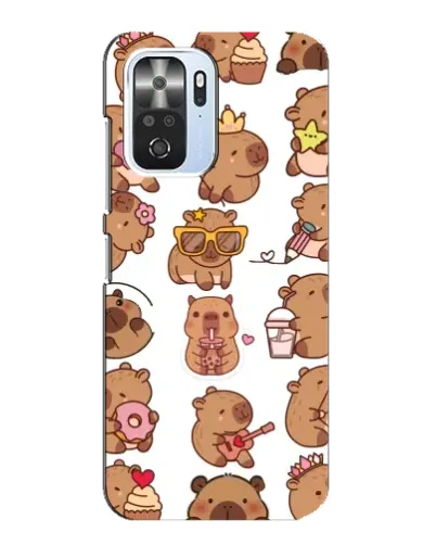 Чехол для Xiaomi POCO F3 с картинкой «Стикерпак с капибарами» Чехол для Xiaomi POCO F3 с картинкой «Стикерпак с капибарами»