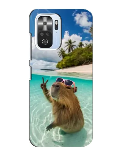 Чехол для Xiaomi POCO F3 с картинкой «Капибара на море» Чехол для Xiaomi POCO F3 с картинкой «Капибара на море»