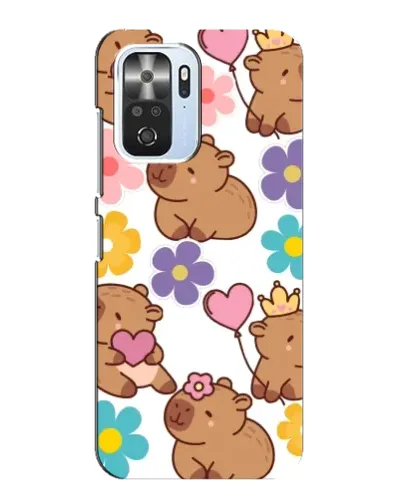 Чехол для Xiaomi POCO F3 с картинкой «Цветочный паттерн капибар» Чехол для Xiaomi POCO F3 с картинкой «Цветочный паттерн капибар»