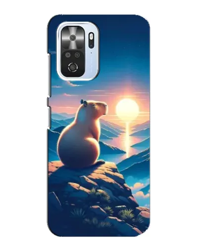 Чехол для Xiaomi POCO F3 с картинкой «Закат солнца с капибарой» Чехол для Xiaomi POCO F3 с картинкой «Закат солнца с капибарой»