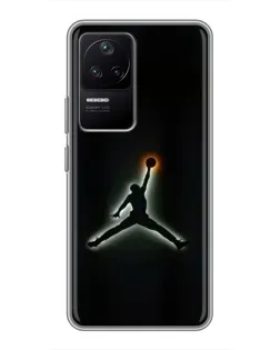 Чехол для Xiaomi POCO F4 (5G) с картинкой «Jordan Gradient Logo»