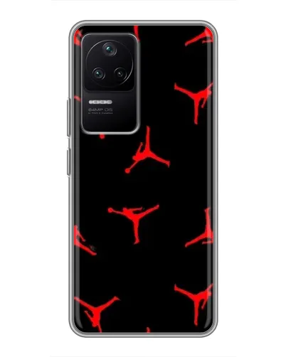 Чехол для Xiaomi POCO F4 (5G) с картинкой «Jordan Red Pattern» Чехол для Xiaomi POCO F4 (5G) с картинкой «Jordan Red Pattern»