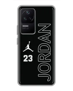 Чехол для Xiaomi POCO F4 (5G) с картинкой «Jordan Vertical»