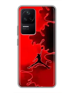 Чехол для Xiaomi POCO F4 (5G) с картинкой «Jordan Red Smoke»