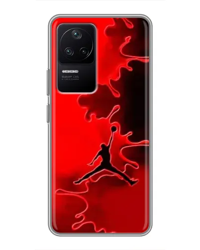 Чехол для Xiaomi POCO F4 (5G) с картинкой «Jordan Red Smoke» Чехол для Xiaomi POCO F4 (5G) с картинкой «Jordan Red Smoke»