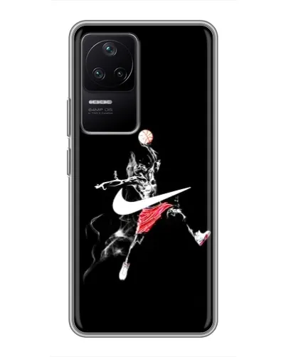 Чехол для Xiaomi POCO F4 (5G) с картинкой «Jordan Jumpman» Чехол для Xiaomi POCO F4 (5G) с картинкой «Jordan Jumpman»