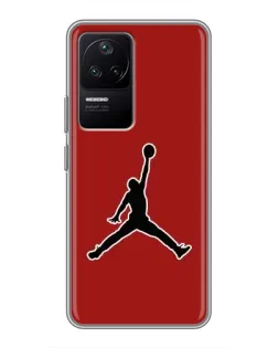 Чехол для Xiaomi POCO F4 (5G) с картинкой «Jordan Red Back»