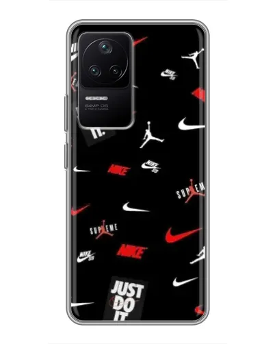 Чехол для Xiaomi POCO F4 (5G) с картинкой «Nike Mix Pattern» Чехол для Xiaomi POCO F4 (5G) с картинкой «Nike Mix Pattern»