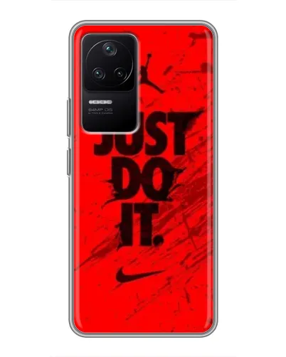 Чехол для Xiaomi POCO F4 (5G) с картинкой «Nike Just Do It» Чехол для Xiaomi POCO F4 (5G) с картинкой «Nike Just Do It»