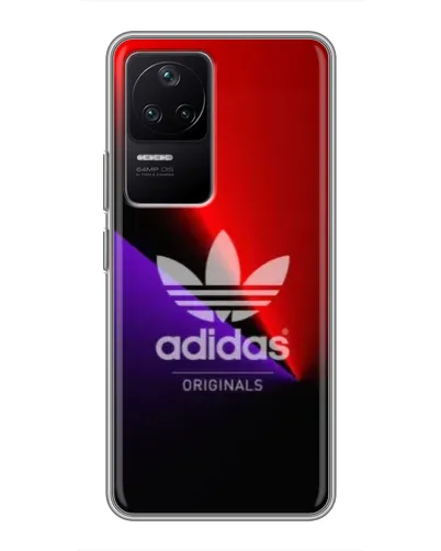 Чехол для Xiaomi POCO F4 (5G) с картинкой «Adidas Red Neon»