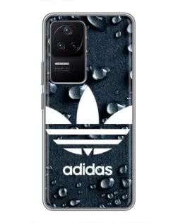 Чехол для Xiaomi POCO F4 (5G) с картинкой «Adidas Trefoil Blue»