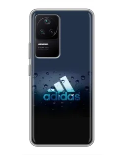 Чехол для Xiaomi POCO F4 (5G) с картинкой «Adidas Water Drops»