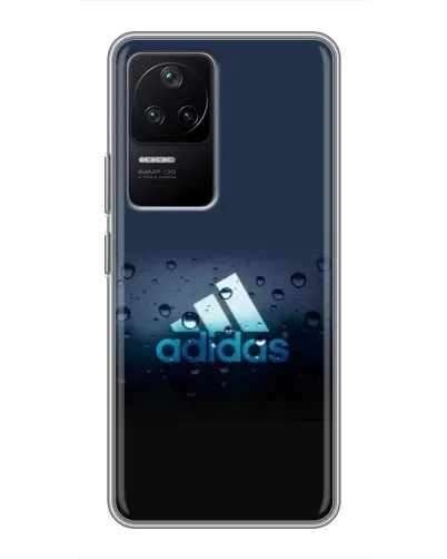 Чехол для Xiaomi POCO F4 (5G) с картинкой «Adidas Water Drops»