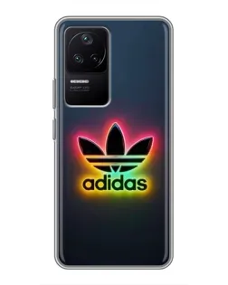 Чехол для Xiaomi POCO F4 (5G) с картинкой «Неоновый Adidas»